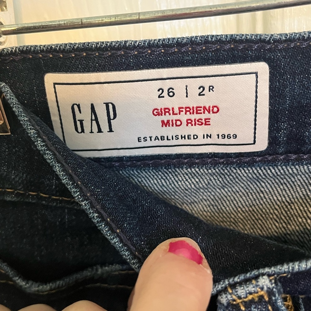 GAP Blue Straight Leg Jeans Classic Style - Picture 3 of 5